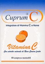 Integratore Cuprum C Vitamina C e Rame, 60 compresse