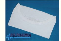 Bavaglino per Tracheotomizzati in Puro Cotone, Chiusura Velcro