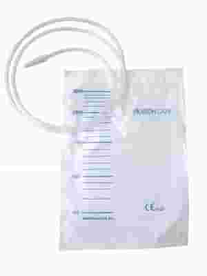 SACCA DI DRENAGGIO LETTO PER INCONTINENZA 2000ML IN PVC CON TUBO DI RACCORDO 130CM DIAMETRO 5X7MM MONOUSO 200 PEZZI SACCA DI DRENAGGIO LETTO PER INCONTINENZA 2000ML IN PVC CON TUBO DI RACCORDO 130CM DIAMETRO 5X7MM MONOUSO 200 PEZZI