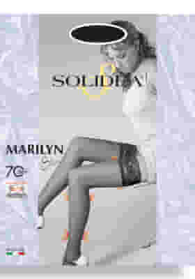 Calza autoreggente Solidea Marilyn 70 Sheer sabbia, taglia 3