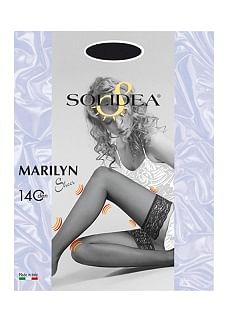 Marilyn 140 Sheer Calza Autoreggente Sabbia 1