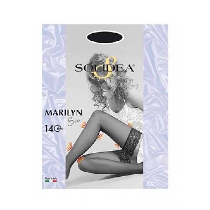 Marilyn 140 Sheer Calza Autoreggente Blu Scuro 1