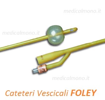 Catetere vescicale Foley in lattice CH16, con palloncino
