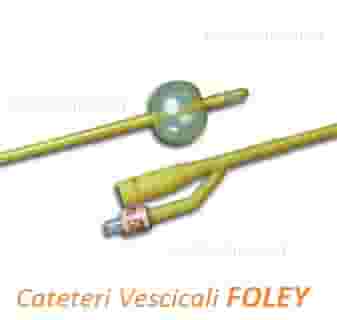 Catetere vescicale Foley in lattice CH16, con palloncino