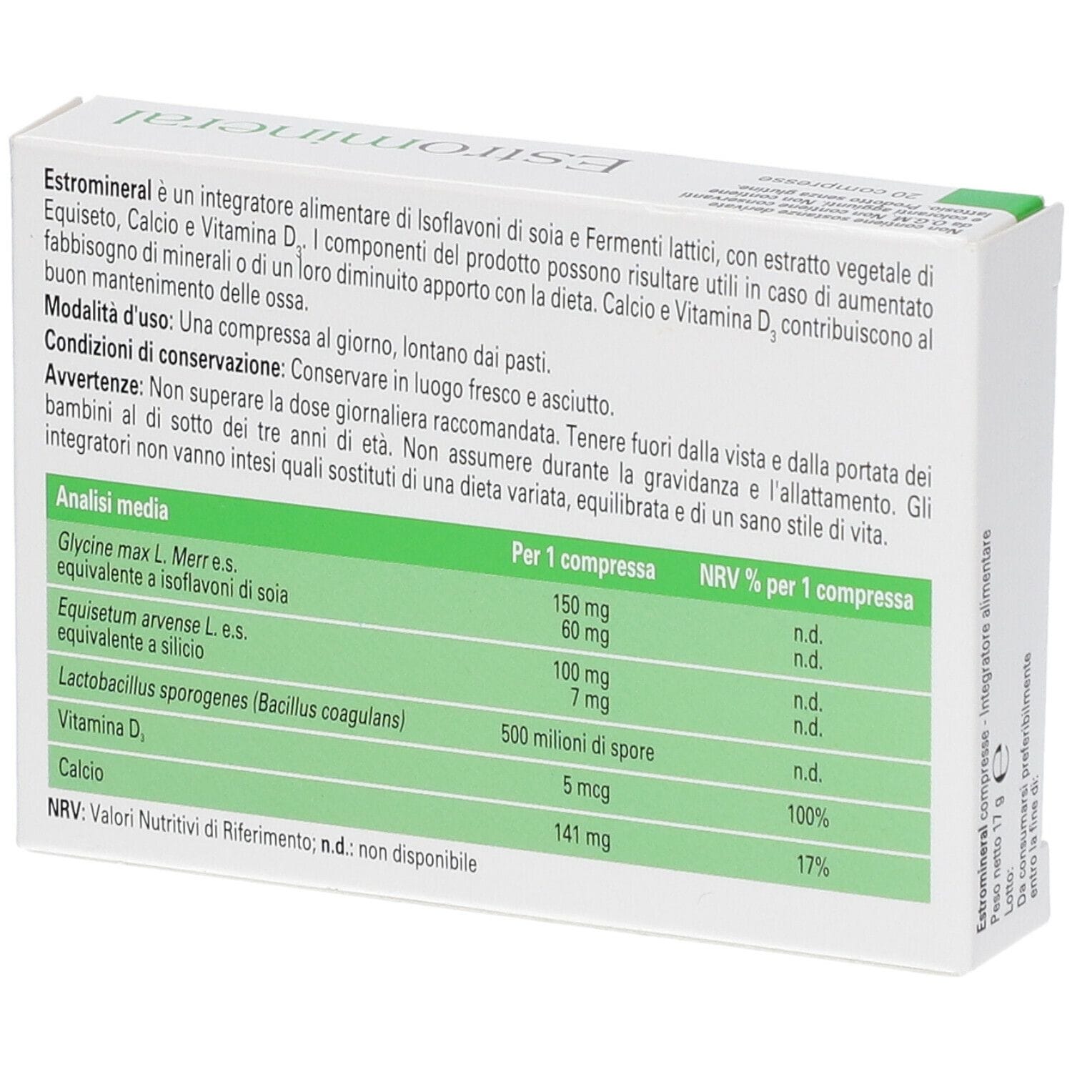 ESTROMINERAL 20 COMPRESSE