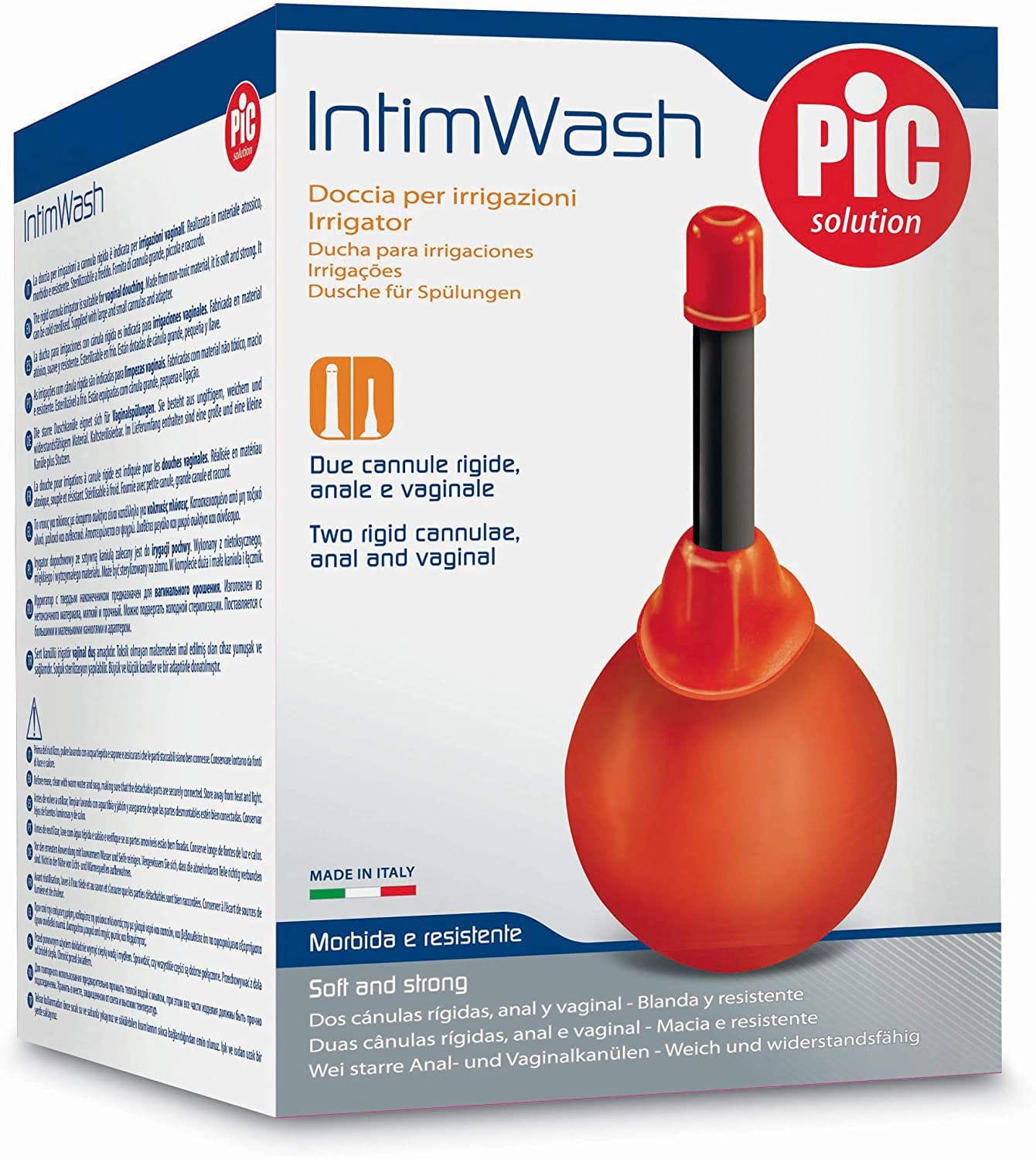 Doccia Vaginale PIC con Cannula Rigida 390ml, Misura 10