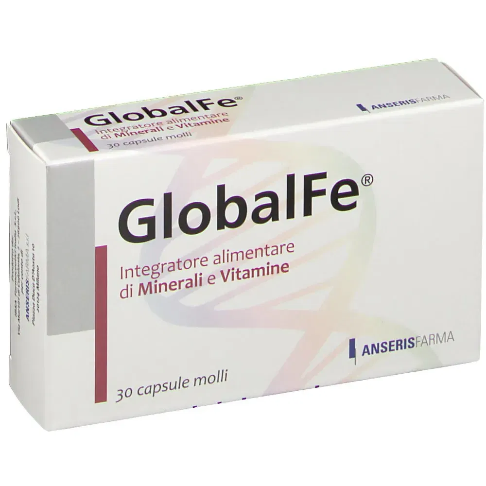 Integratore Global Fe ferro e vitamina C, 30 capsule molli