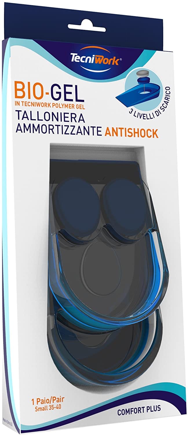 Talloniera in gel antishock Biogel con foro, misura Small
