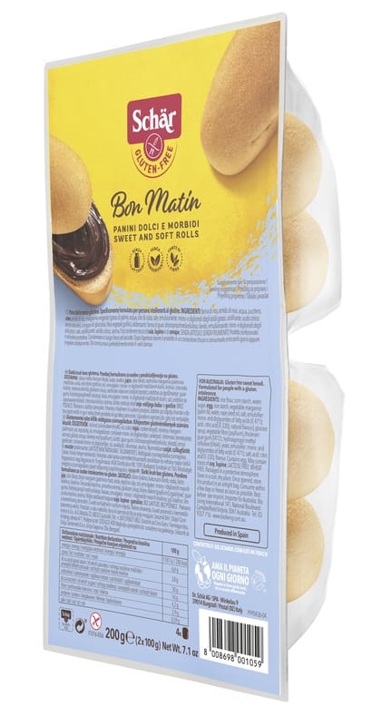 Panini dolci Schär Bon Matìn senza glutine, 2x100g