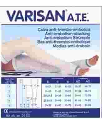 VARISAN ATE 18MMHG CALZA AUTOREGGENTE AG P I CORTO BIANCO M