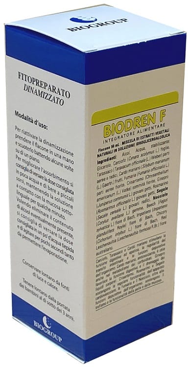 Integratore Biodren F per drenaggio e depurazione, 50ml