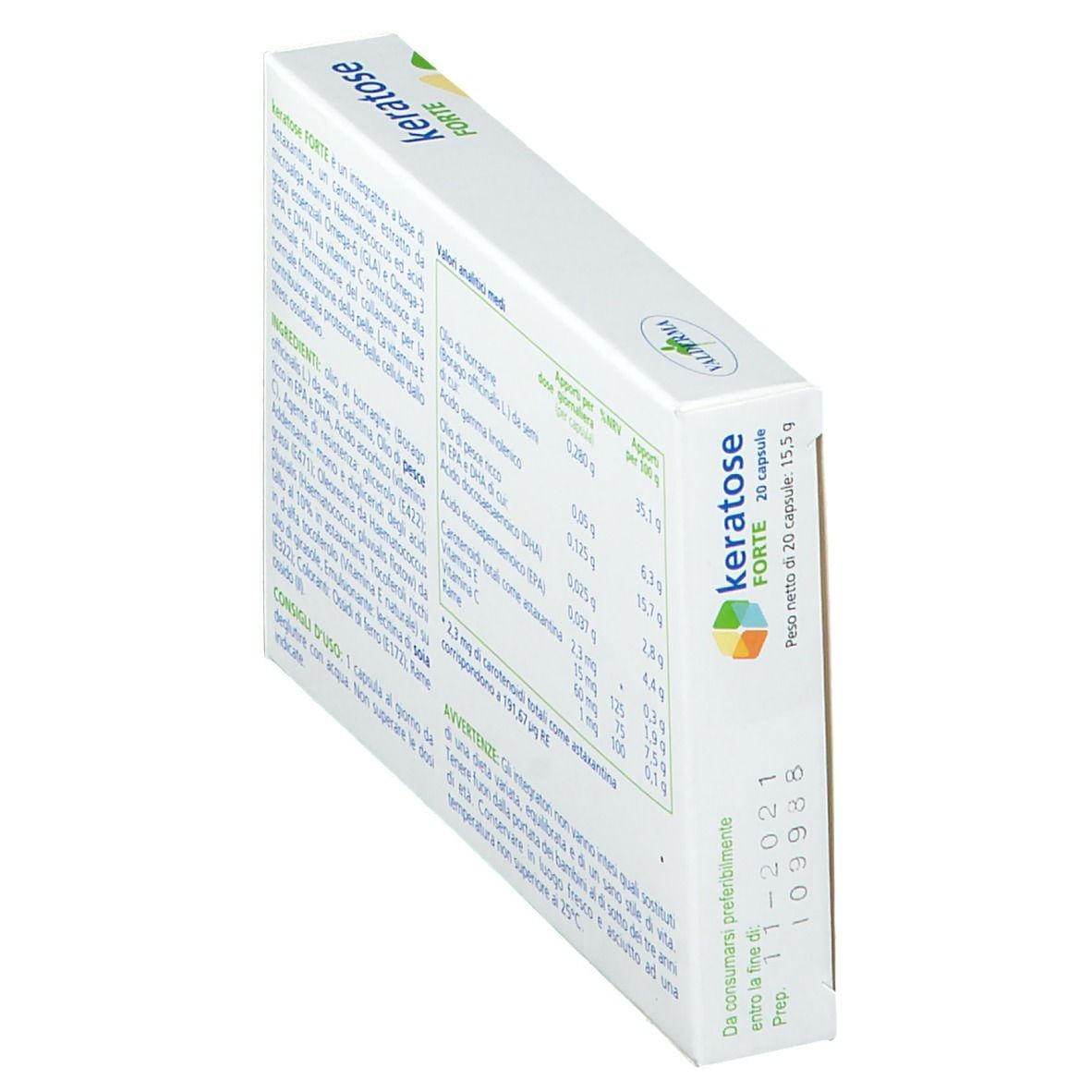 KERATOSE FORTE 20 CAPSULE