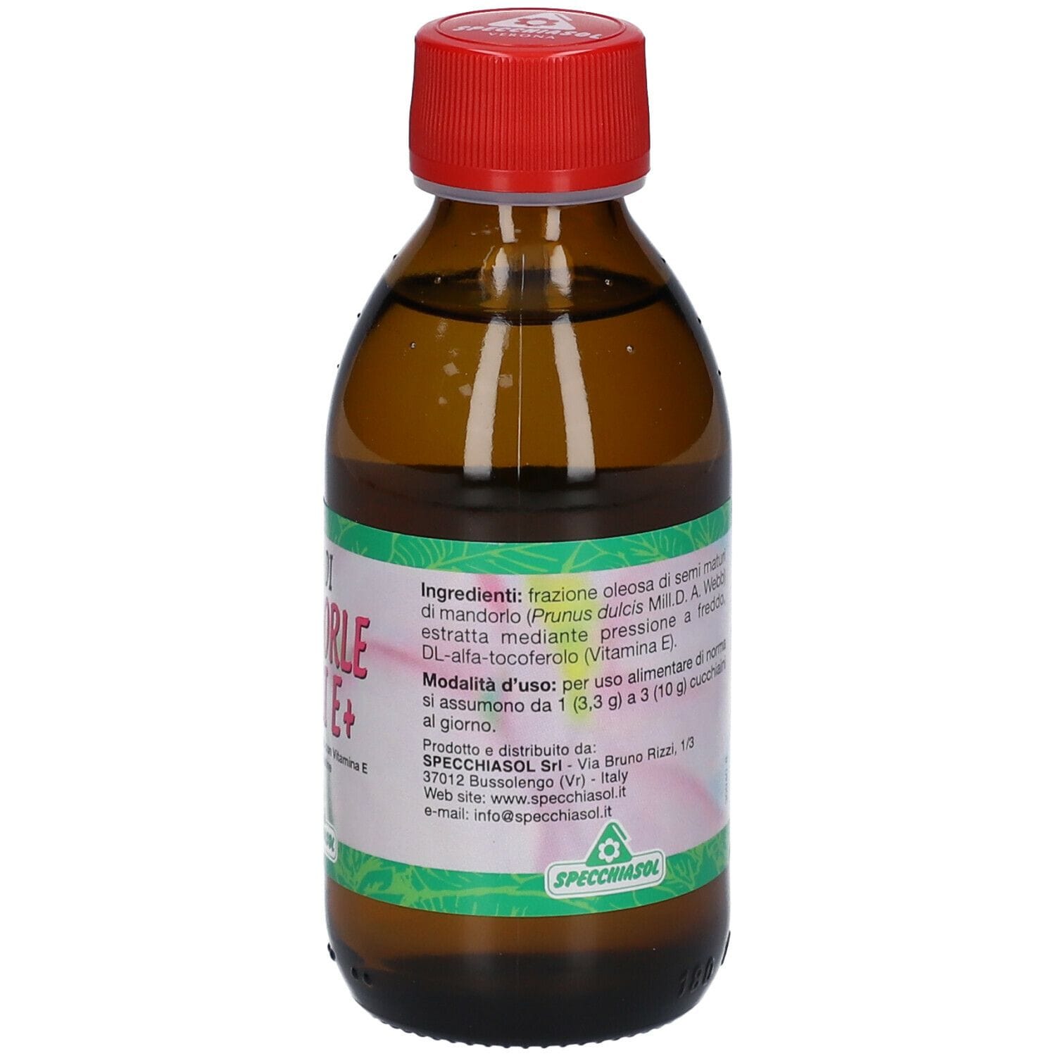 Olio di Mandorle Dolci Specchiasol E+, pressato a freddo 170ml