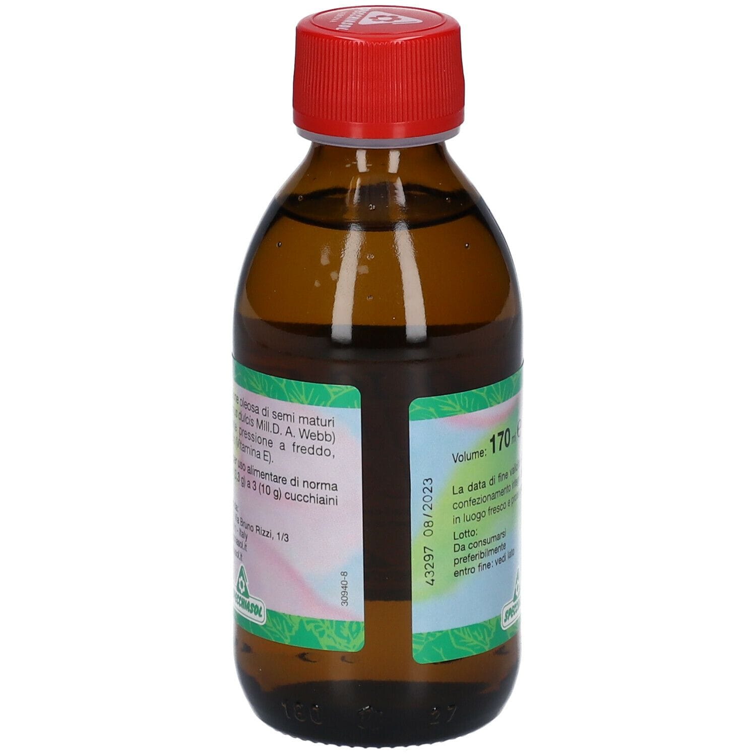 Olio di Mandorle Dolci Specchiasol E+, pressato a freddo 170ml