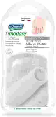 PROTETTORE ALLUCE VALGO REALIZZATO IN GEL DI SILICONE BIANCOSEMITRASPARENTE SAGOMATO PER AVVOLGERE LA PARTE DOLENTE E SENSIBILE DELL'ALLUCE IGIENEPIEDE 1 PEZZO