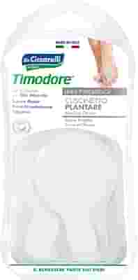 CUSCINETTO PLANTARE REALIZZATO IN GEL DI SILICONE BIANCO SEMITRASPARENTE SAGOMATO PER AMMORTIZZARE E PROTEGGERE PRESSIONE E SFREGAMENTI SOTTO LA PIANTA DEI PIEDI 2 PEZZI