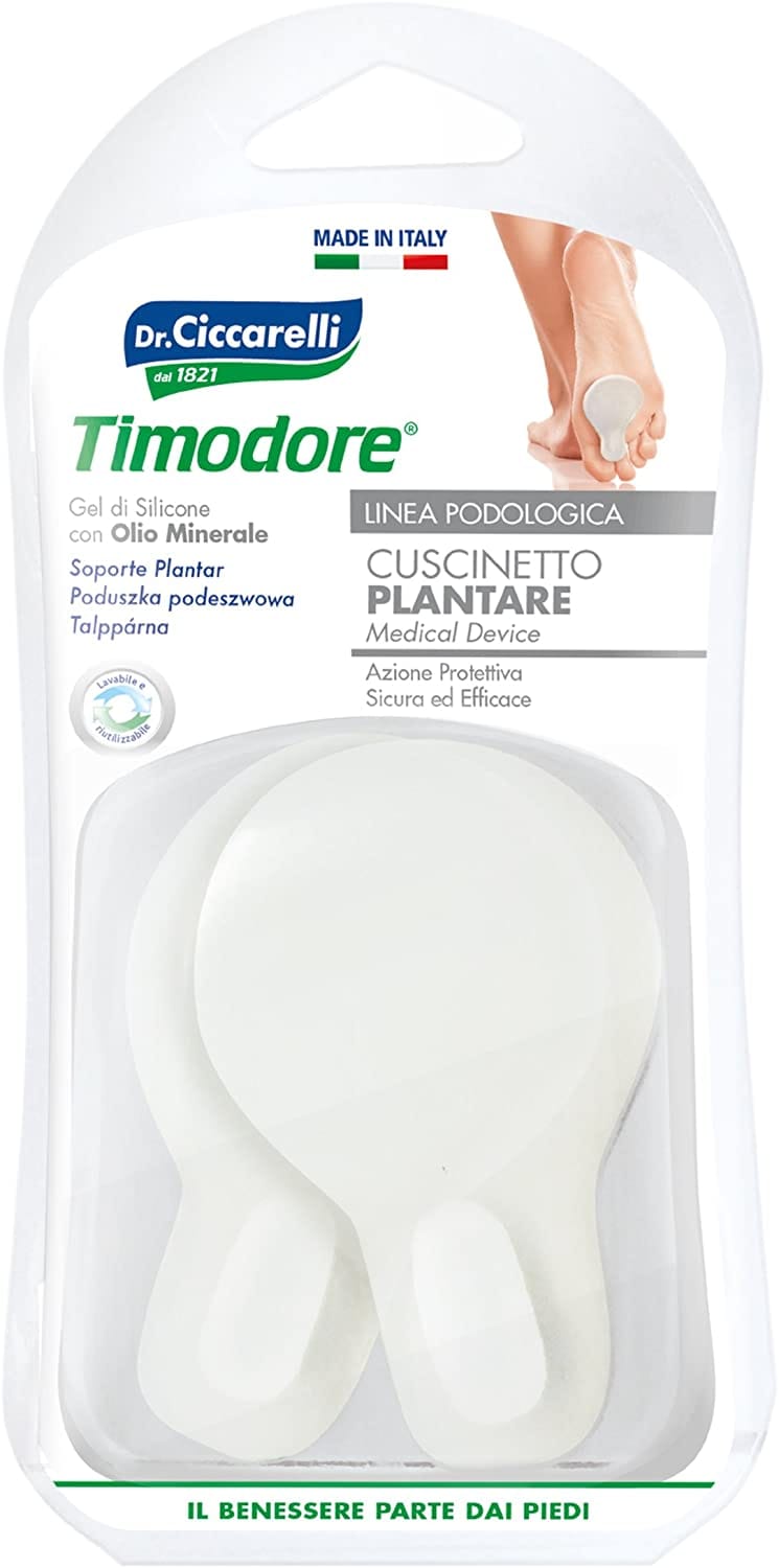 Cuscinetto Plantare Timodore in gel di silicone, 2 pezzi