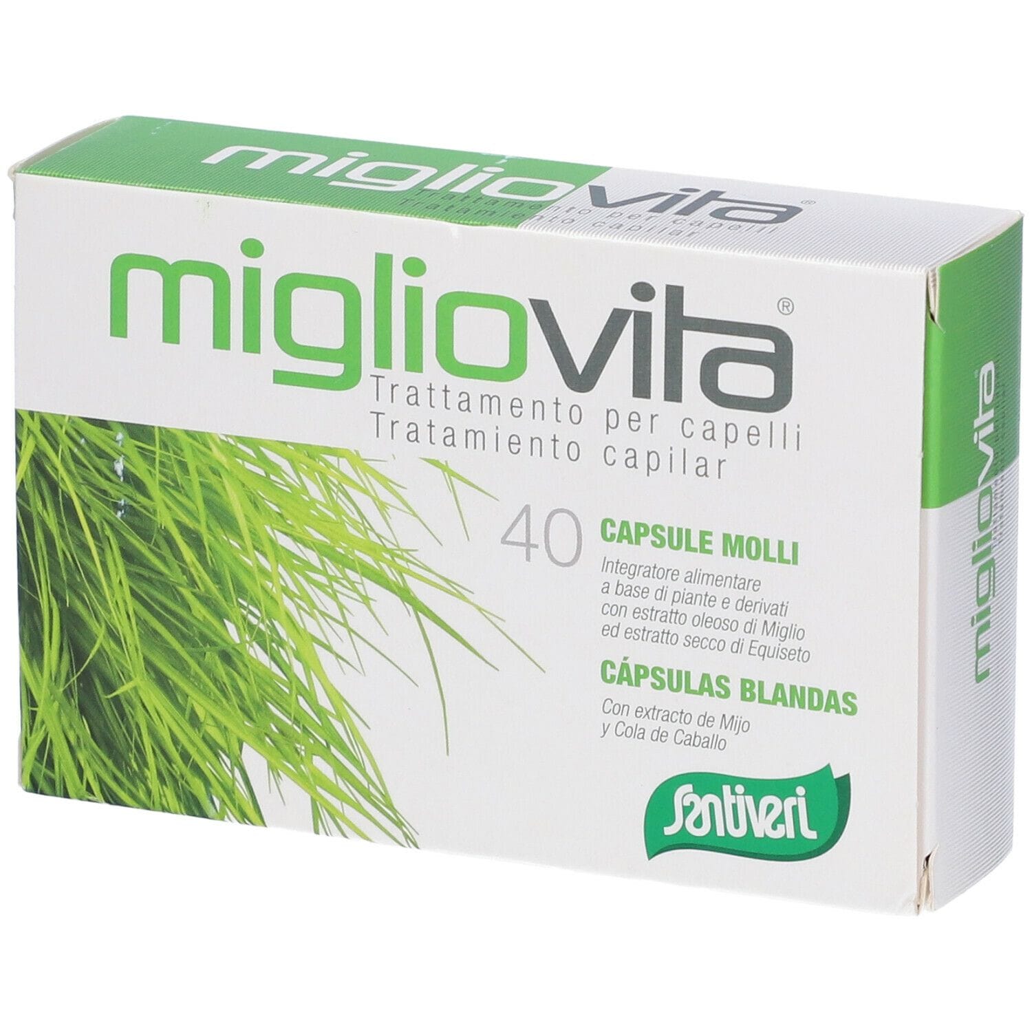 Integratore Migliovita Santiveri per capelli e unghie, 40 perle