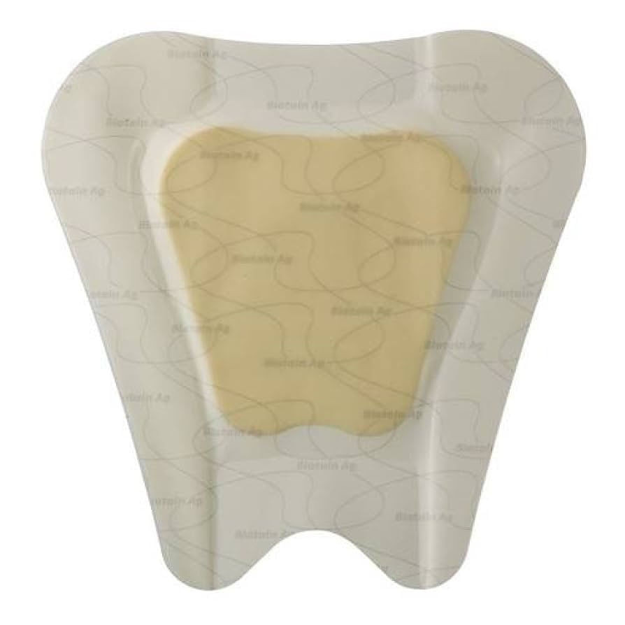 MEDICAZIONE BIATAIN IN SCHIUMA DI POLIURETANO CON IDROCOLLOIDE E BORDO ADESIVO PER SACRO 23X23 CM 5 PEZZI