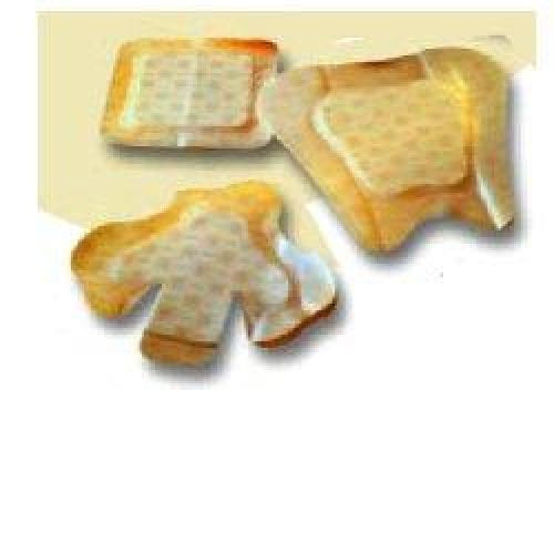 MEDICAZIONE BIATAIN IN SCHIUMA DI POLIURETANO CON IDROCOLLOIDE E BORDO ADESIVO PER TALLONE 19X20 CM 5 PEZZI