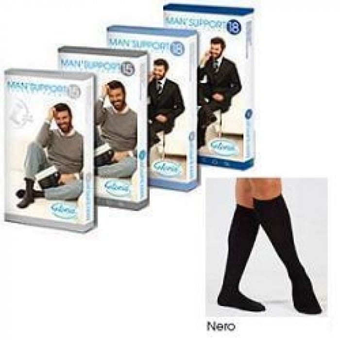 Gambaletto compressivo Man Support 15 nero, taglia 4