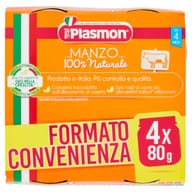 PLASMON OMOGENEIZZATO MANZO 4 X 80 G