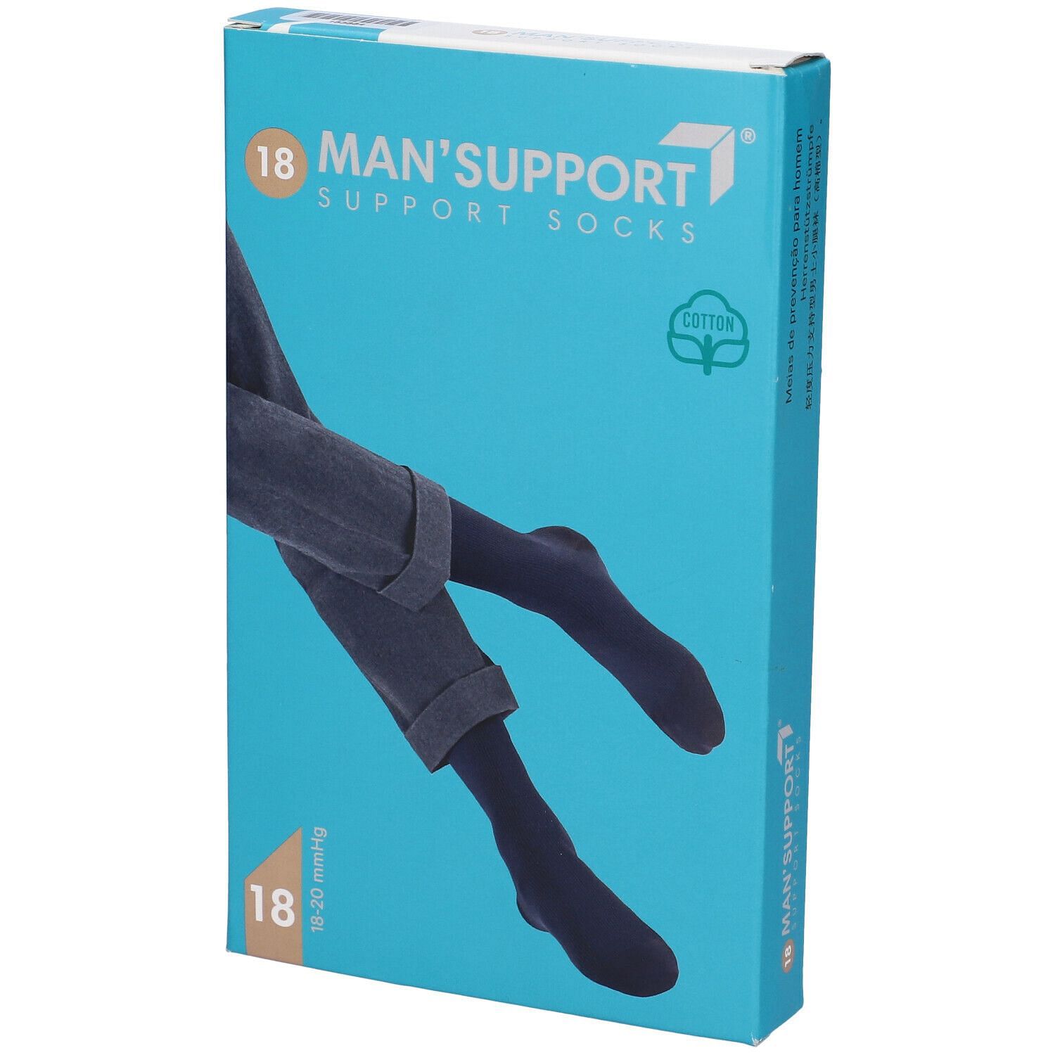 Man Support 18 Cotone Gambaletto 18 Blu 1