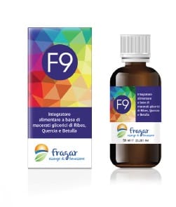 Integratore F9 con macerati glicoerici di gemme, 50ml