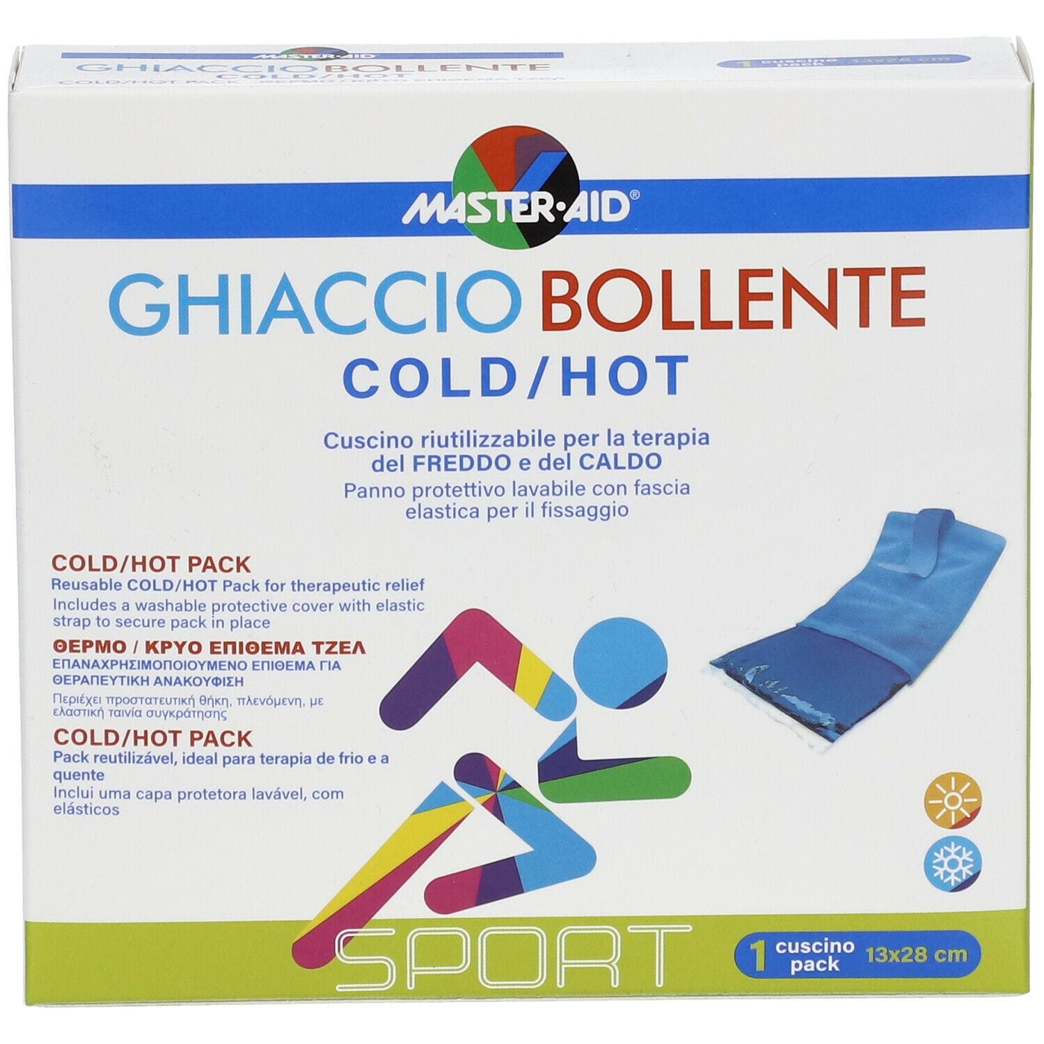Fascia terapia caldo/freddo Master-Aid Sport 13x28 cm