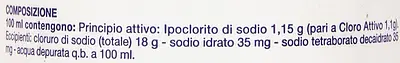 AMUCHINA LIQUIDA 100% DISINFETTANTE IGIENIZZANTE A BASE DI IPOCLORITO DI SODIO ANTIMICROBICO AD AMPIO SPETTRO D'AZIONE 500 ML AMUCHINA LIQUIDA 100% DISINFETTANTE IGIENIZZANTE A BASE DI IPOCLORITO DI SODIO ANTIMICROBICO AD AMPIO SPETTRO D'AZIONE 500 ML