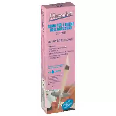 Cono Cleanear Pharmaclean per igiene dell'orecchio, 2 pezzi