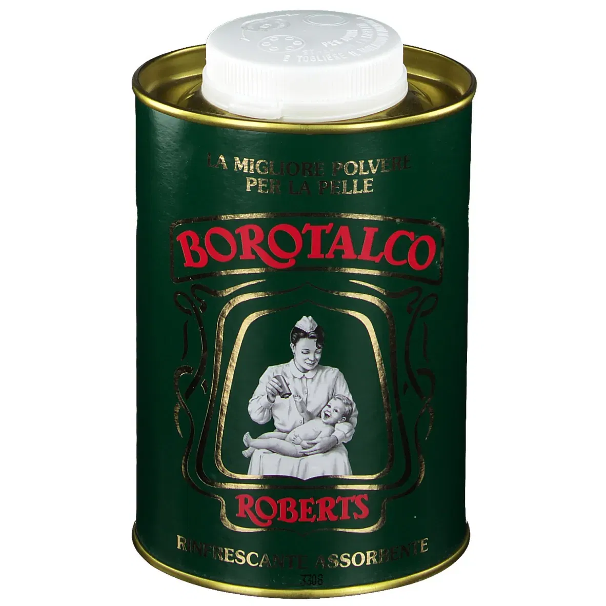 Talco Roberts Borotalco in polvere finissima, barattolo 500g