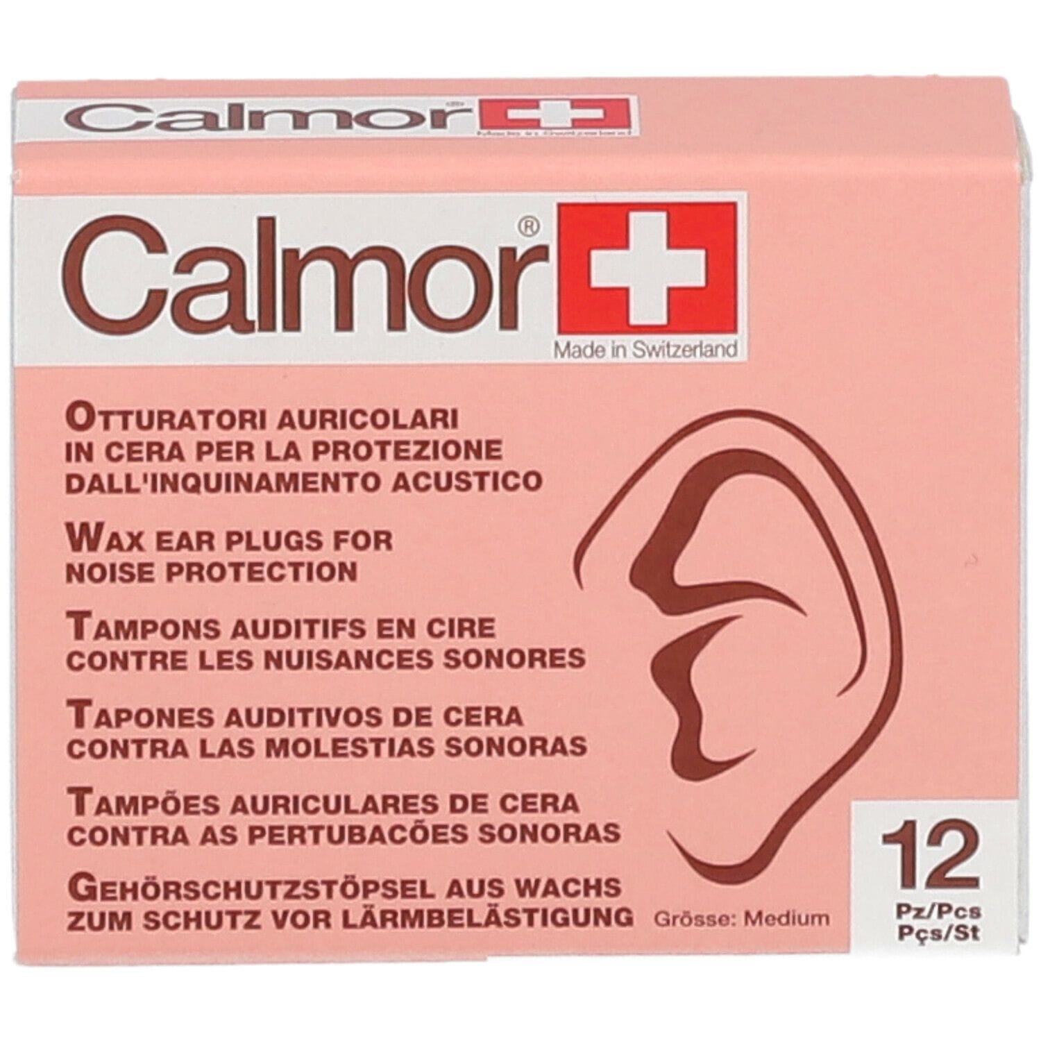 TAPPO AURICOLARE ANTISUONO IN CERA NATURALE CALMOR 12 PEZZI CODICE ARTICOLO 22038