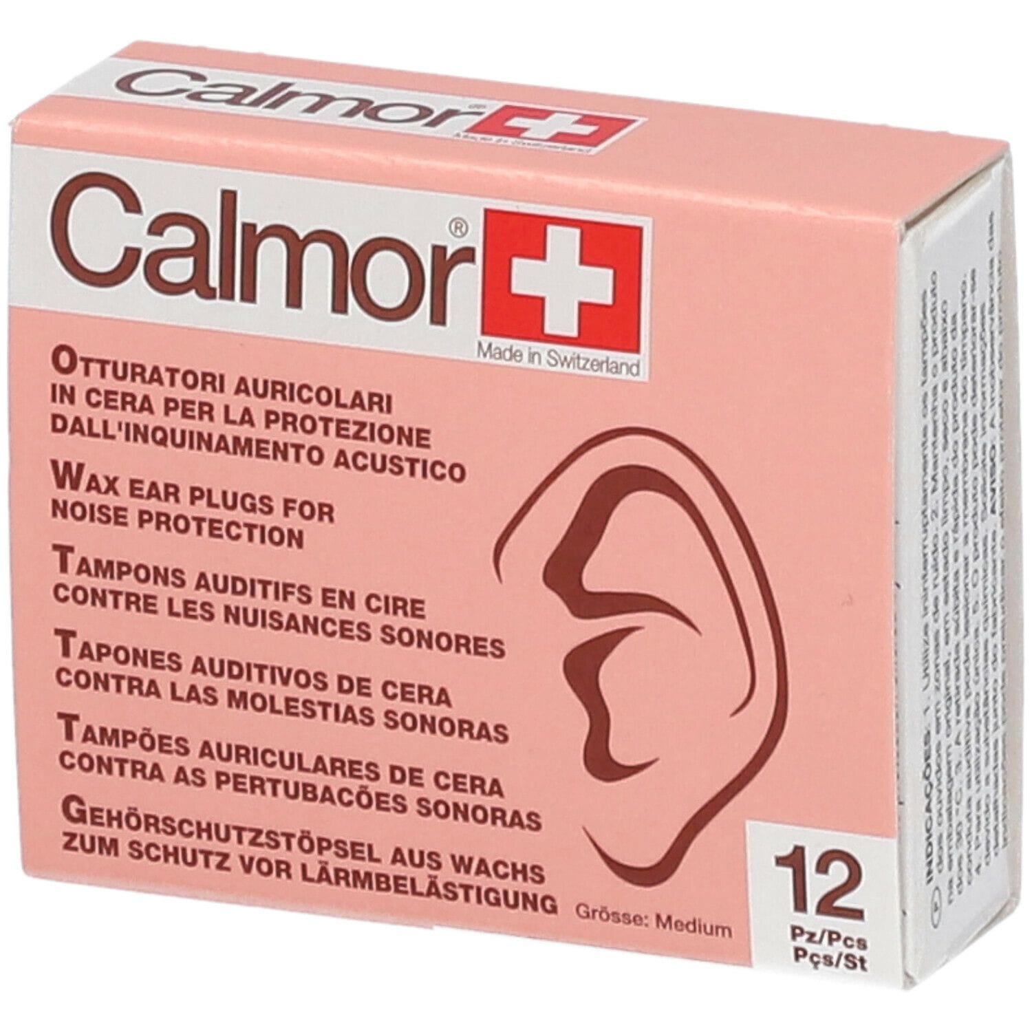 TAPPO AURICOLARE ANTISUONO IN CERA NATURALE CALMOR 12 PEZZI CODICE ARTICOLO 22038