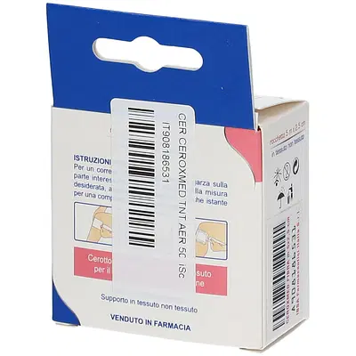 CEROTTO ADESIVO IN ROCCHETTO CEROXMED IN TESSUTO NON TESSUTO AERATO IPOALLERGENICO BIANCO 500X2,5 CM 1 PEZZO CEROTTO ADESIVO IN ROCCHETTO CEROXMED IN TESSUTO NON TESSUTO AERATO IPOALLERGENICO BIANCO 500X2,5 CM 1 PEZZO