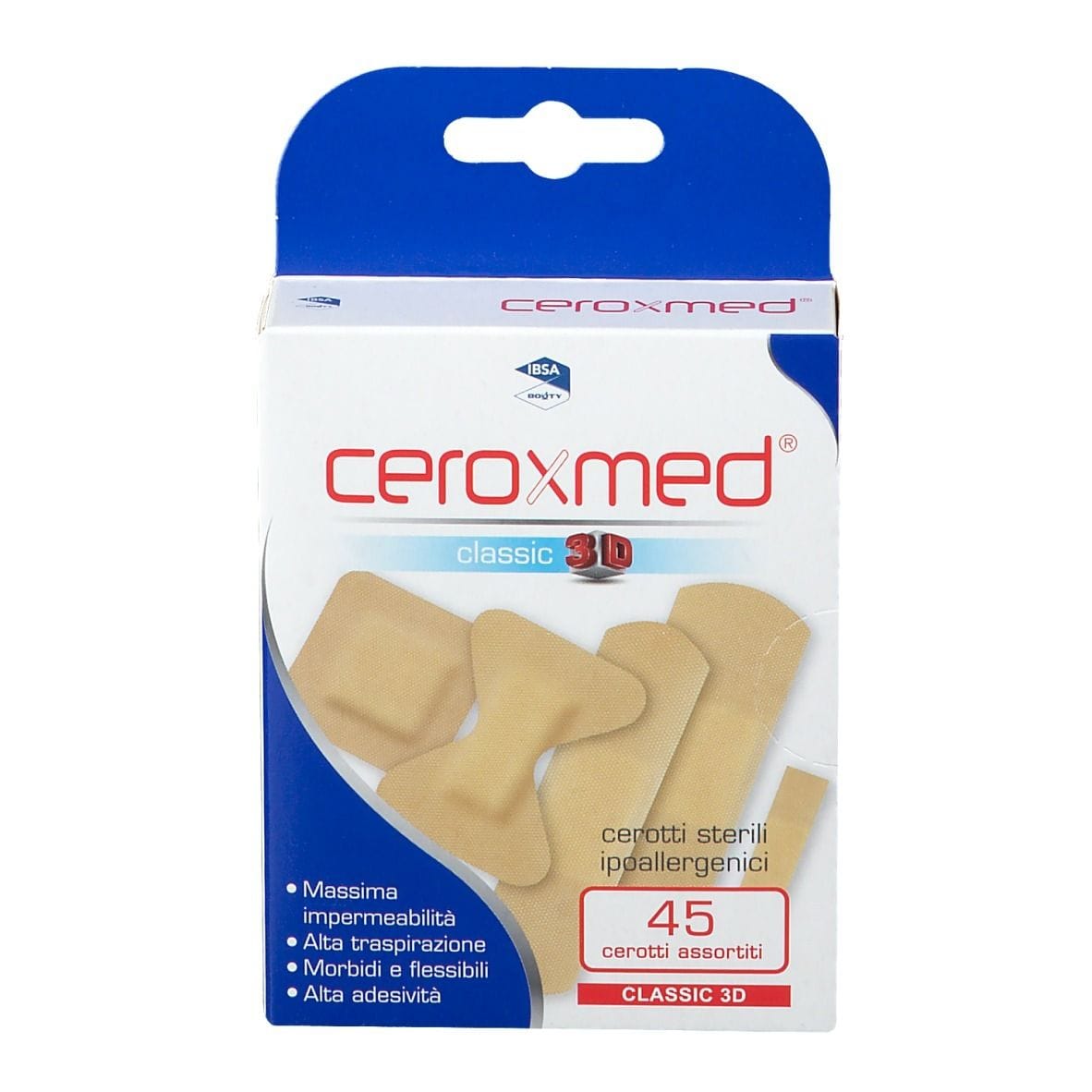 Cerotti Ceroxmed Classic assortiti in polietilene, 45 pezzi