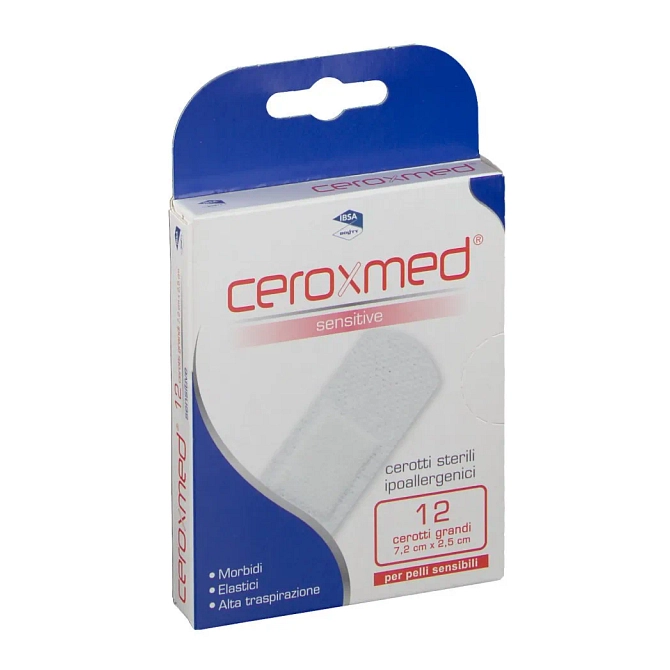 Ceroxmed Flex Sensitive 7,2 Cm X 2,5 Cm 12 Pezzi Grandi