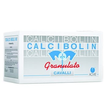 Calcibolin Granulato per cavalli, 40 bustine da 25g