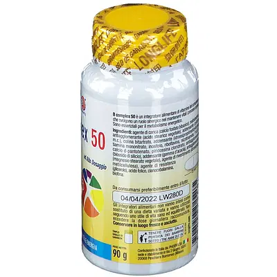 LONGLIFE B COMPLEX 50 RILASCIO GRADUALE 60 TAVOLETTE DIVISIBILI LONGLIFE B COMPLEX 50 RILASCIO GRADUALE 60 TAVOLETTE DIVISIBILI