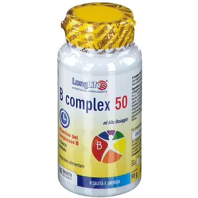 LONGLIFE B COMPLEX 50 RILASCIO GRADUALE 60 TAVOLETTE DIVISIBILI LONGLIFE B COMPLEX 50 RILASCIO GRADUALE 60 TAVOLETTE DIVISIBILI