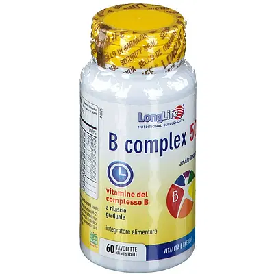 LONGLIFE B COMPLEX 50 RILASCIO GRADUALE 60 TAVOLETTE DIVISIBILI LONGLIFE B COMPLEX 50 RILASCIO GRADUALE 60 TAVOLETTE DIVISIBILI