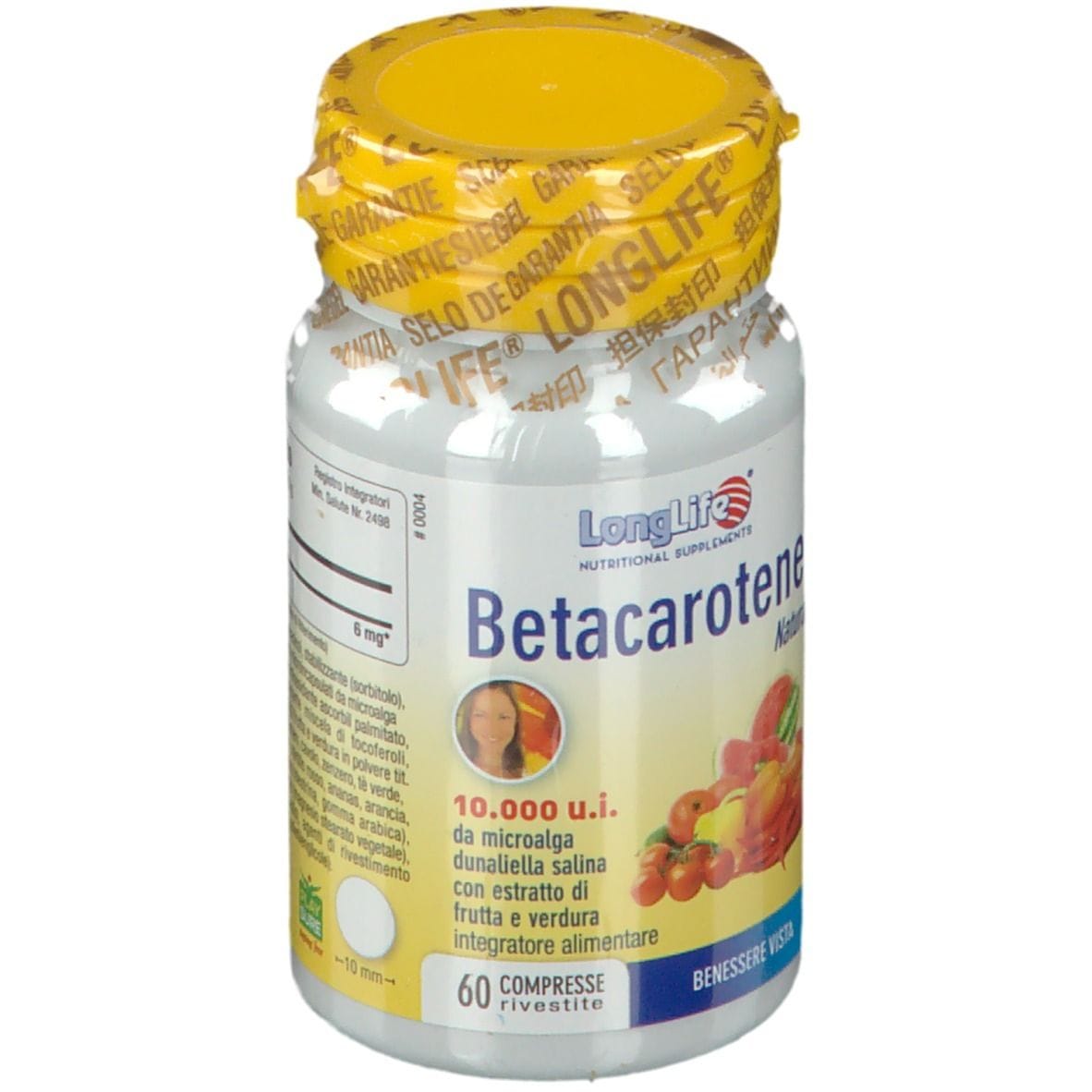 LONGLIFE BETACAROTENE 60 COMPRESSE
