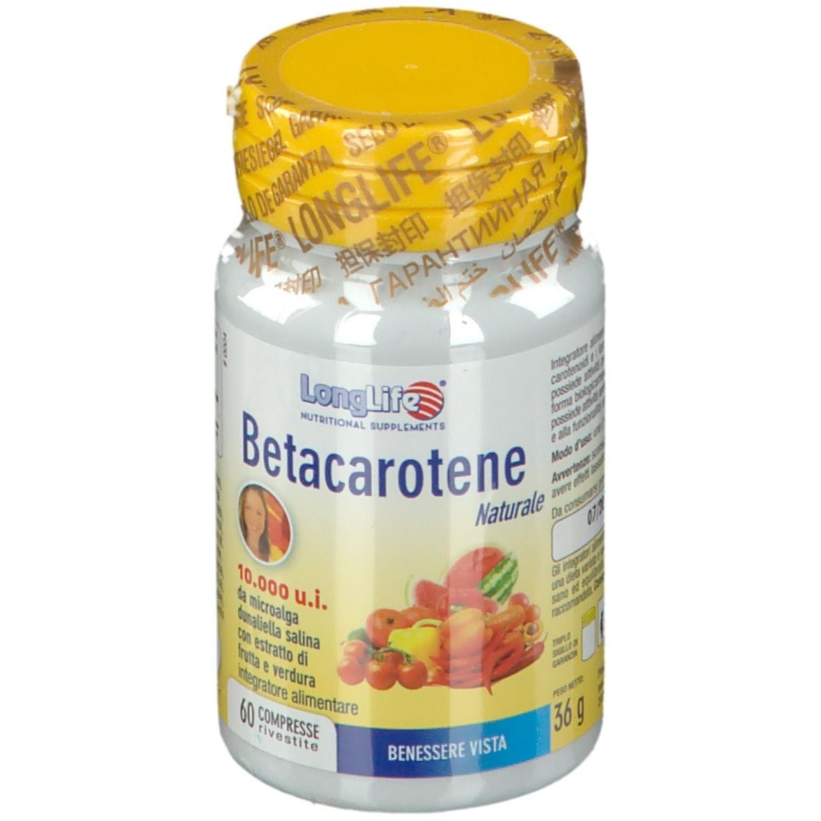 LONGLIFE BETACAROTENE 60 COMPRESSE