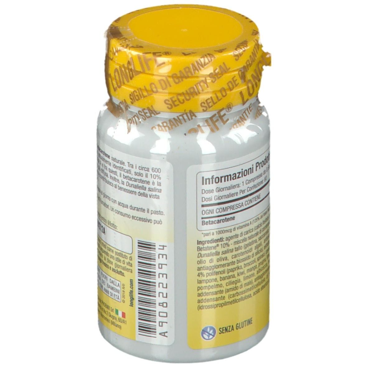 LONGLIFE BETACAROTENE 60 COMPRESSE