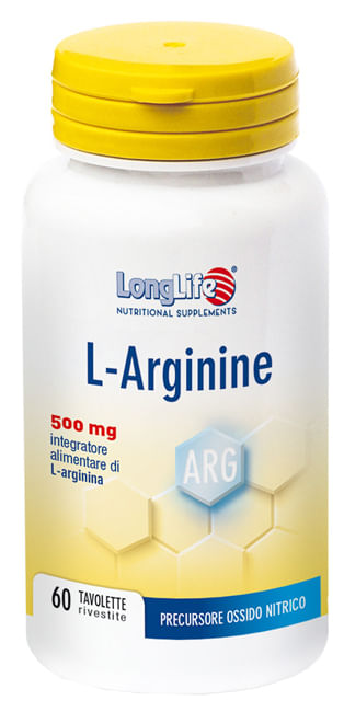 LONGLIFE L-ARGININE 60 TAVOLETTE RIVESTITE DA 900 MG