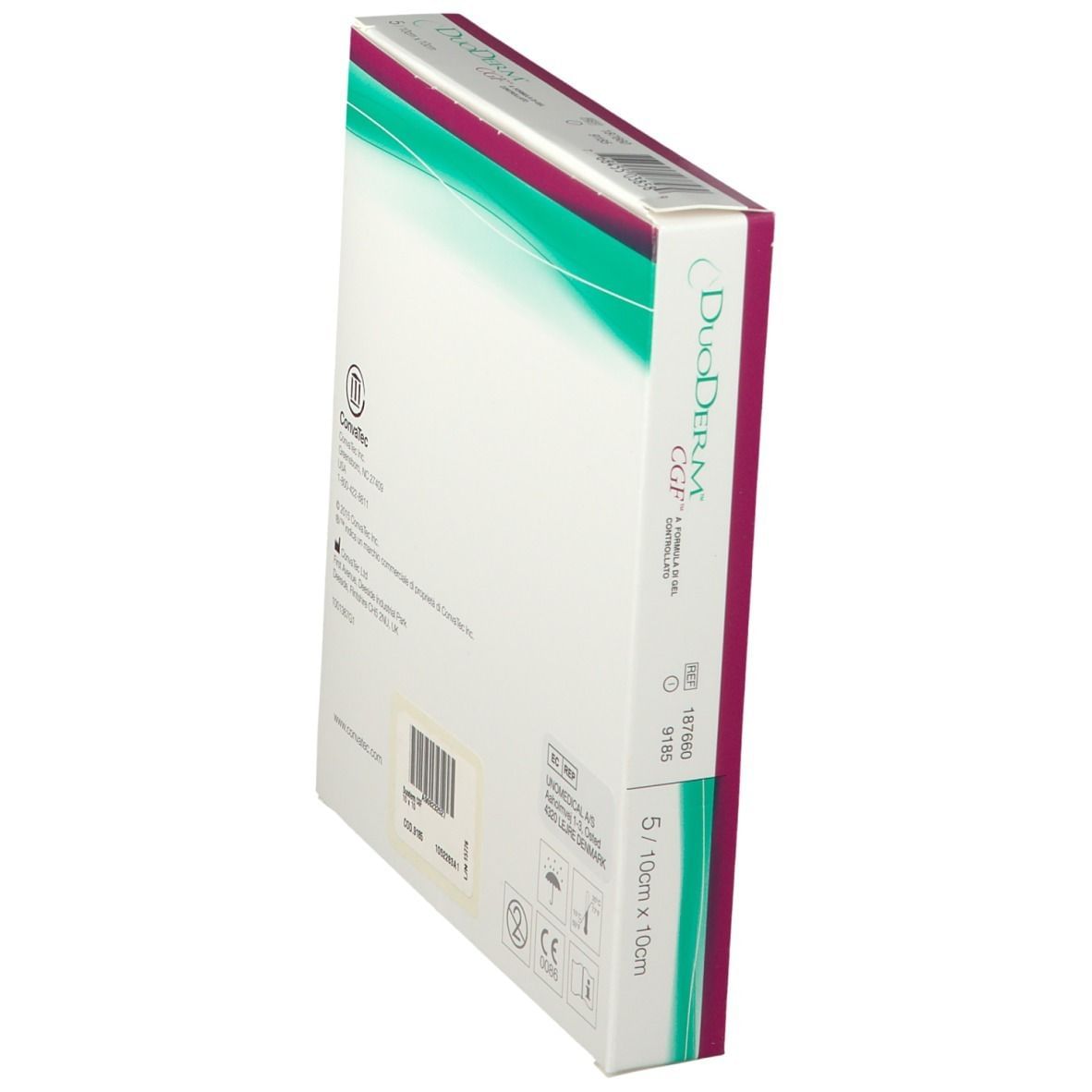 MEDICAZIONE CON IDROCOLLOIDI STERILE SENZA BORDO ADESIVO DUODERM CGF 10X10CM 5 PEZZI