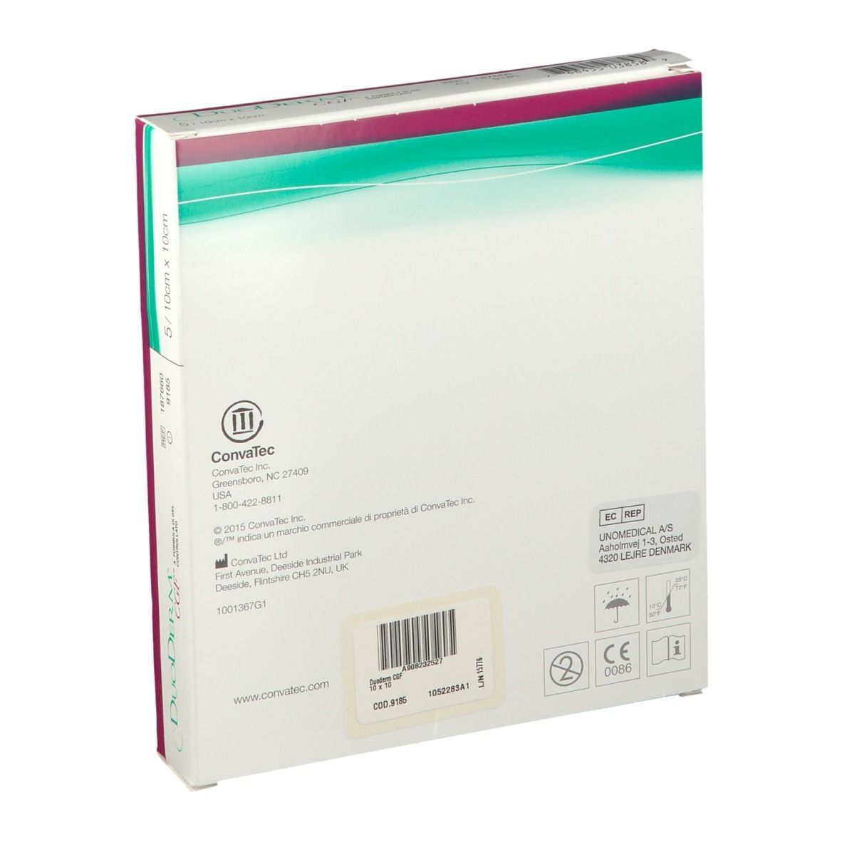 MEDICAZIONE CON IDROCOLLOIDI STERILE SENZA BORDO ADESIVO DUODERM CGF 10X10CM 5 PEZZI