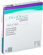 MEDICAZIONE CON IDROCOLLOIDI STERILE DUODERM EXTRA SOTTILE 10X10CM 5 PEZZI