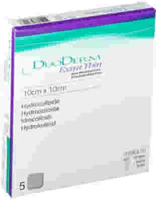 MEDICAZIONE CON IDROCOLLOIDI STERILE DUODERM EXTRA SOTTILE 10X10CM 5 PEZZI