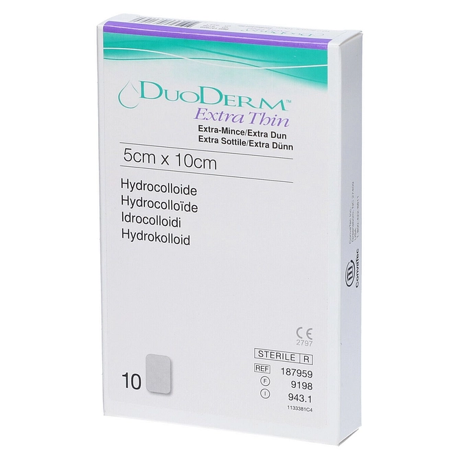 Medicazione Con Idrocolloidi Sterile Duoderm Extra Sottile 10 X5 Cm 10 Pezzi